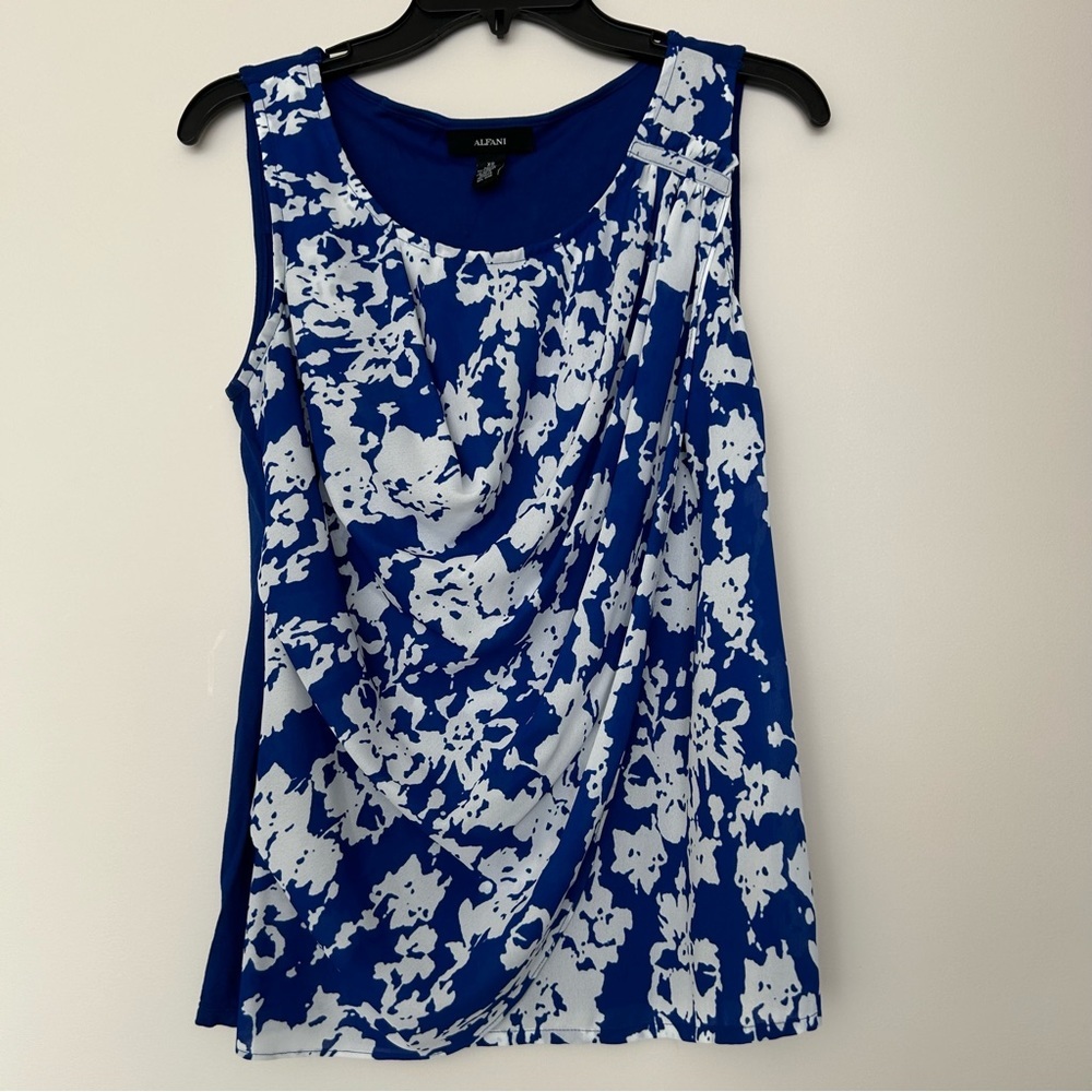 Alfani Chiffon Front Tank Top